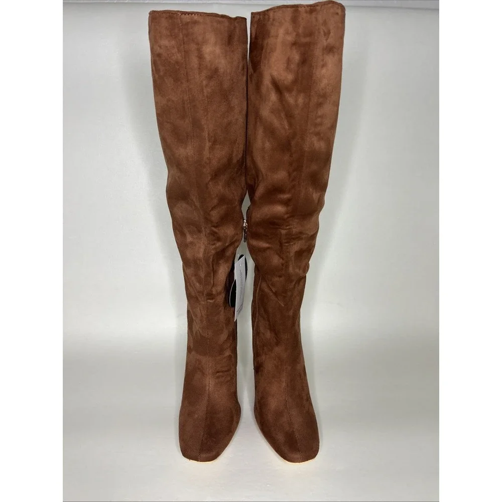 RF ROOM‎ OF FASHION Women's Wide Calf  Knee High Dress Boots 8W